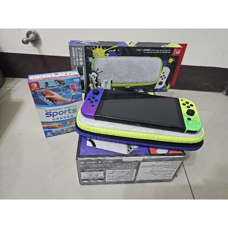Nintendo Switch OLED 斯普拉遁3 特別版主機（含週邊＆遊戲片）☆遊戲片可單售