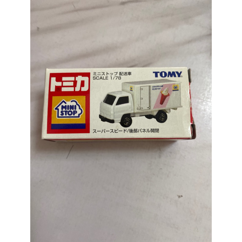 TOMICA 舊藍標 mini stop ice cream 冰淇淋 配送車 卡車 貨車 宅急便 宅配車 中製（盒損）