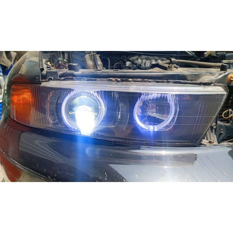 galant  4光圈 魚眼Led大燈 頭燈 直上，led 鹵素 光源可自行切換，驗車不擔心。