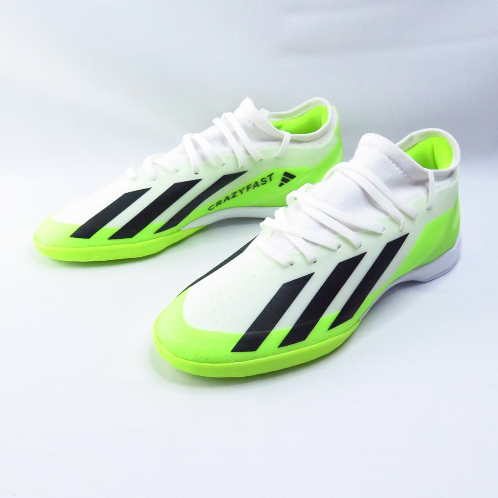 ADIDAS X CRAZYFAST.3 IN 男女足球鞋 室內足球鞋 ID9340 螢光檸檬【iSport愛運動】