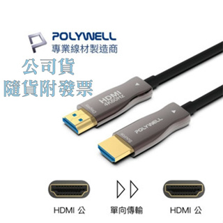POLYWELL【HDMI光纖線】AOC(2米~50米)4K 60Hz-UHD/工程線/寶利威爾〈現貨〉
