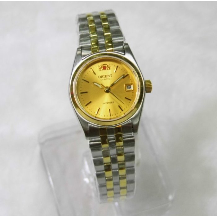【幸福媽咪】網路購物、門市服務 ORIENT 東方錶 公司貨 石英女錶 中金金面 型號:SE74K31