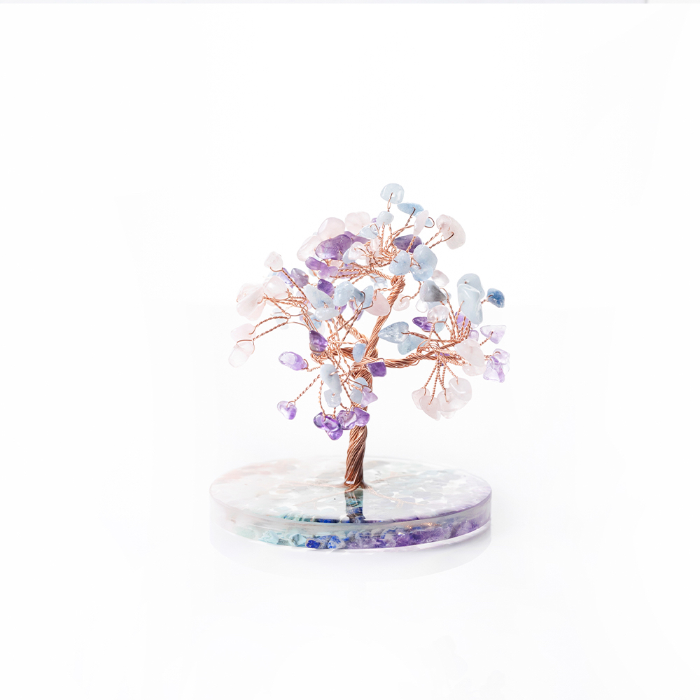 【Montagne】守護樹｜紫水晶。海藍寶。粉水晶