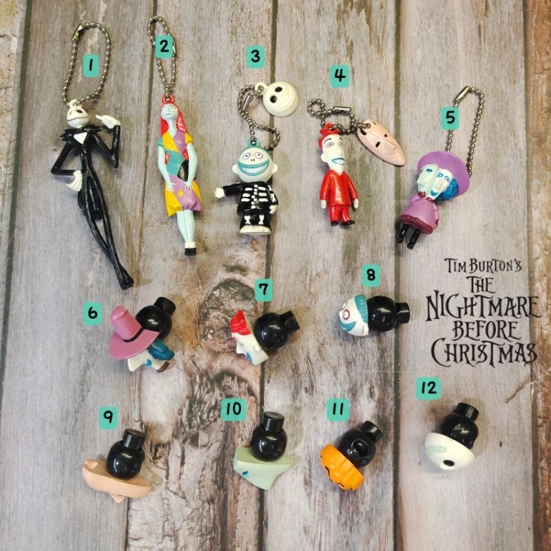 1998 迪士尼 聖誕夜驚魂 傑克 莎莉 SEGA 非賣品 景品 公仔 造型 吊飾 鑰匙圈 繩扣 扣夾 擺飾 玩具