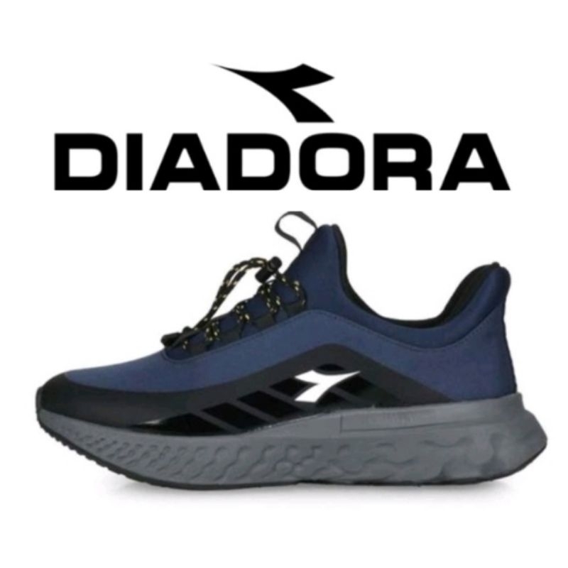 DIADORA 男 高彈力機能鞋墊 運動鞋-寬楦-防潑水 反光DA71266 丈青黑銀