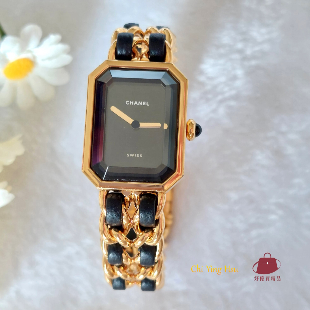 Chanel H0001 🎀現貨實拍 🎀香奈兒首映系列premiere手錶M尺寸~二手商品（9.2成新）
