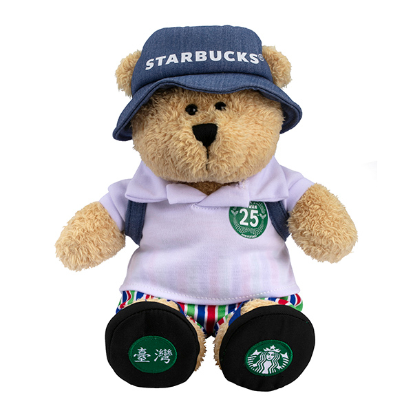 星巴克 Starbucks 25周年紀念 台灣男熊寶寶 絨毛娃娃【Sunny Buy】