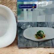 (板橋雜貨店) 法國名牌 弓箭牌 Luminarc 樂美雅 卡潤系列強化餐盤 8吋方深盤 法國製造