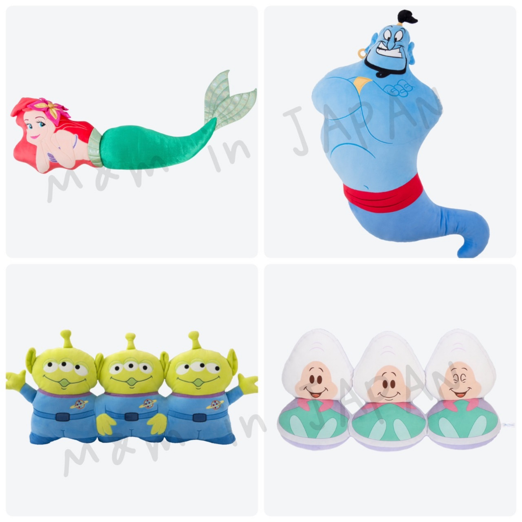 東京迪士尼樂園 玩具總動員 三眼怪 小美人魚 阿拉丁 神燈精靈 愛麗絲 牡蠣寶寶 超大抱枕娃娃 絨毛娃娃 抱枕 預購