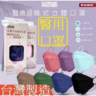 朴子現貨源泓巽風堂臺灣製造超安全D2 4D魚型等同3MN95 4層雙熔噴3D成人立體醫療口罩N99TN95達特世KF94