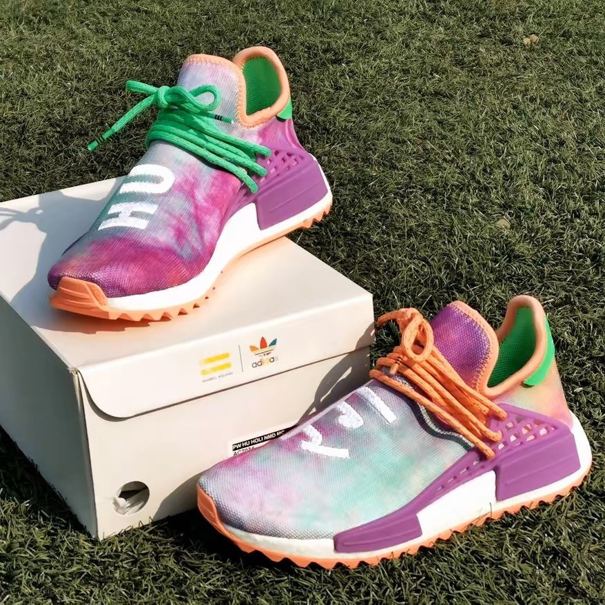 🤍LAB003【ADIDAS｜ PW NMD HU HOLI 菲董聯名鞋款 紫綠】-AC7034