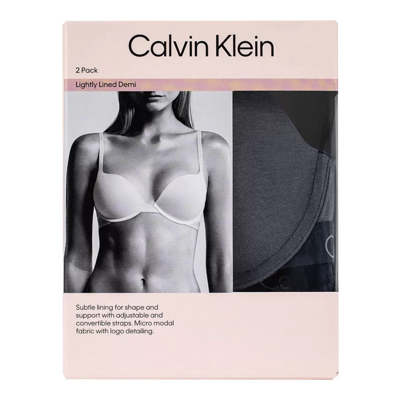 【現貨】好市多 Calvin Klein CK 女舒適軟鋼圈內衣2入組 # 1211078