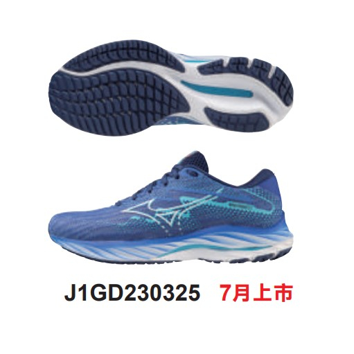 {大學城體育用品社} MIZUNO 慢跑鞋 WAVE RIDER 27 美津濃 J1GD230325