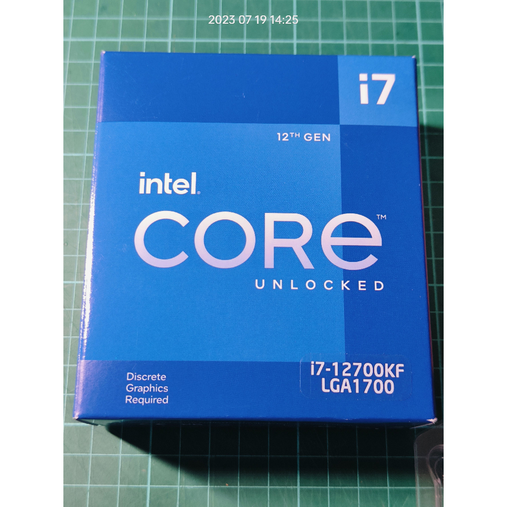 買家預訂中! 非約定勿下標! INTEL 盒裝第12代 Core i7-12700KF 12核20緒 處理器 美版平輸