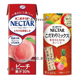 日本 FUJIYA 不二家 NECTAR 白桃風味果汁 綜合水果風味果汁