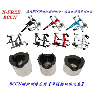 BCCN磁阻訓練臺用【單獨輪軸固定座】自行車磁阻型線控騎行臺 腳踏車架練習臺輪組軸心零件
