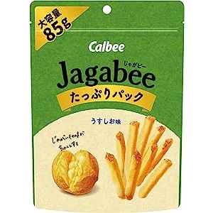 Calbee 卡樂比 Jagabee 淡鹽味 85g x 12 袋 日本零食 日本直郵