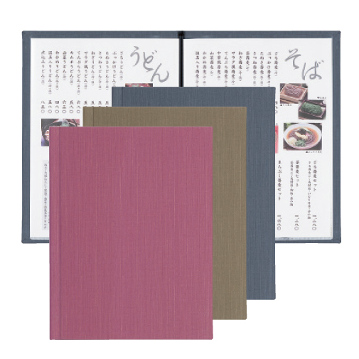 【日本SHIMBI 】PR系列菜單本-滑軌款(A4-4P) 客製化燙印