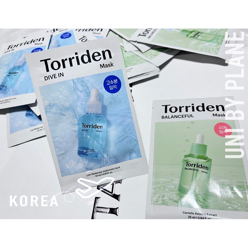 浮誇小姐✈韓國連線 Torriden DIVE-IN 5D微分子玻尿酸保濕面膜 補水 保濕 鎮靜 積雪草舒緩面膜 許願