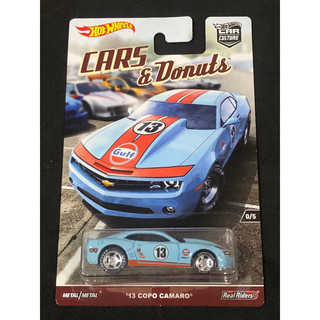 風火輪 hot wheels 汽車文化 cars 13 copi 雪佛蘭 camaro 海灣 gulf 0號 精裝 膠胎