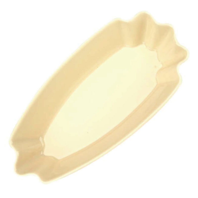 【TIAMO】陶瓷三角形生豆盤/HG9282(米黃色)|Tiamo品牌旗艦館