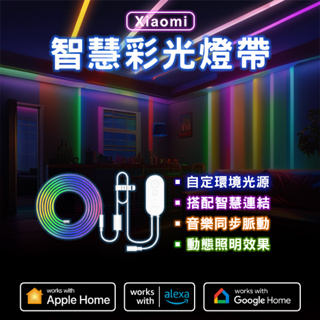 【coni shop】Xiaomi 智慧彩光燈帶 現貨 當天出貨 小米 動態照明 房間氣氛燈 氣氛燈條 幻彩燈條 流水燈