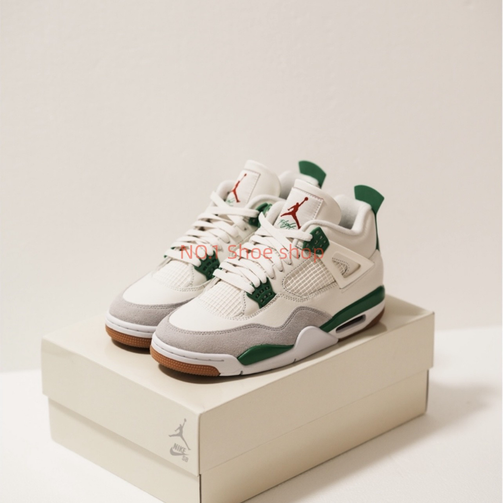 Nike SB x Air Jordan 4 Pine Green 聯名 白綠 樹綠 DR5415-103