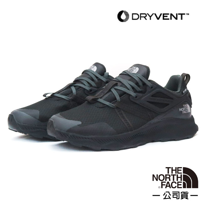 【美國 The North Face】女款 防水透氣登山健行鞋 DRYVENT 越野鞋 徒步鞋_黑灰_819G