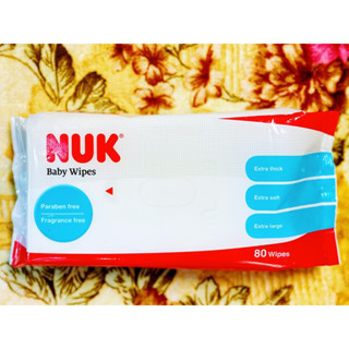 NUK 加厚加大型 柔濕巾 [有蓋子](80抽/包) 超商限8包