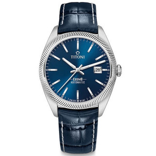 【私聊甜甜價】TITONI 梅花錶 錢幣紋 機械腕錶 878S-ST-612 / 41mm