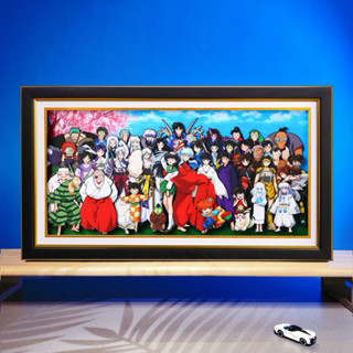 代購【3D立體畫】魚紙匠出品 犬夜叉 全家福 紙藝立體畫 手工 客廳 臥室 裝飾畫 藝術畫 GK