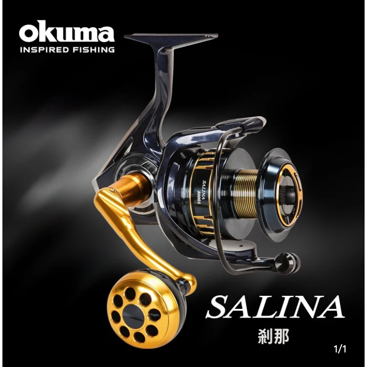 【吹小姐】Okuma 寶熊 SALINA 剎那 3代 輕量剛性海水紡車捲線器 海釣 船釣 釣魚 海釣場 龍膽 海水 大物