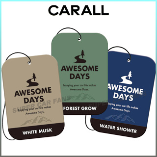 日本CARALL AWESOME DAYS吊掛式紙卡芳香劑 香片(3入組) 3560白麝香 | 3561森林香氛 | 3