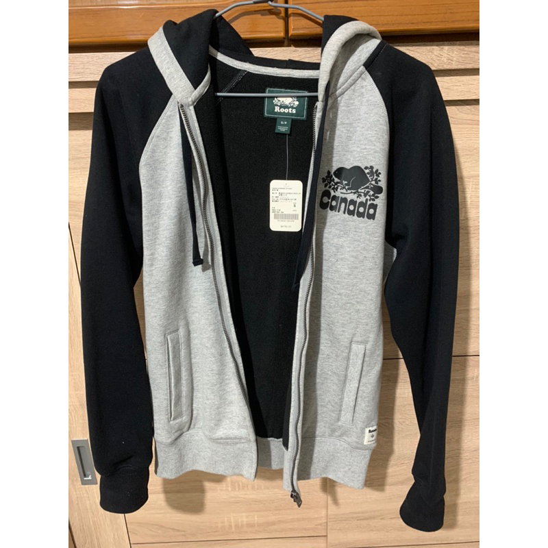 roots Canada slim bonded zip hoody 連帽外套