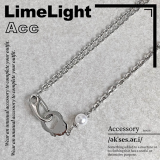 ☆LimeLight☆ 高級感 韓風 雙層 多層 珍珠 串珠 串珠項鍊 珍珠項鍊 手銬 飾品 拼接 鈦鋼 項鍊 27
