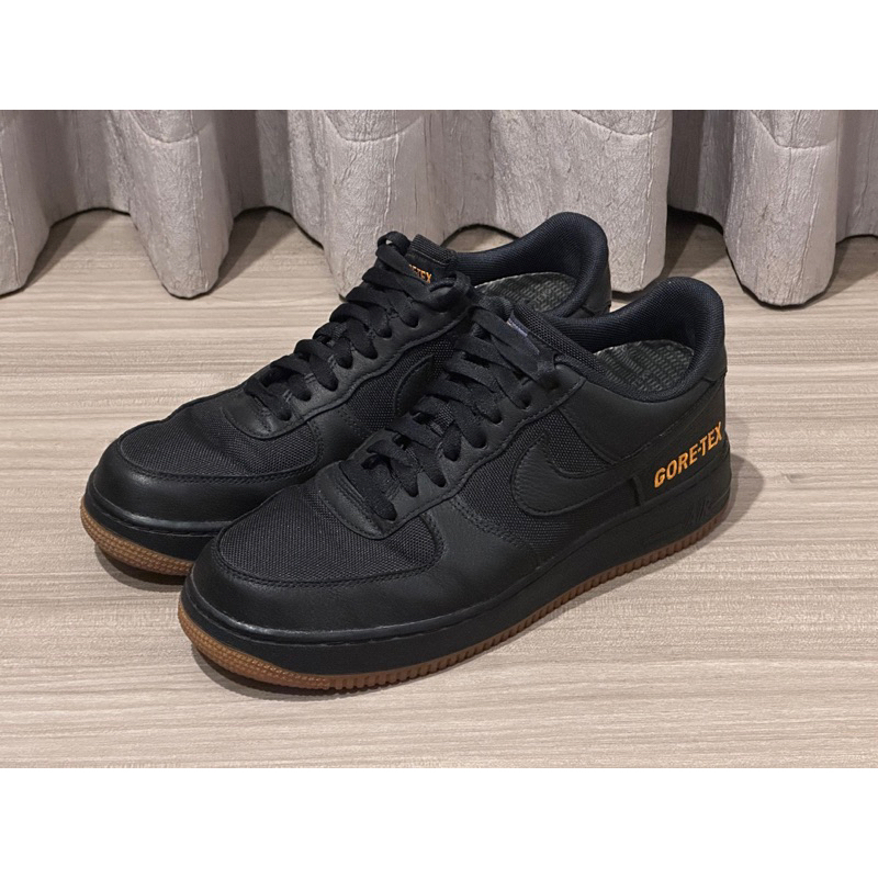 ［二手］NIKE AIR FORCE 1 GORE-TEX GTX AF1 機能 防水 全黑色 鞋號9號