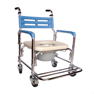 便盆椅/洗澡椅/鋁製便盆椅/便器椅/ 鋁製附輪便器椅(杏華102-W)