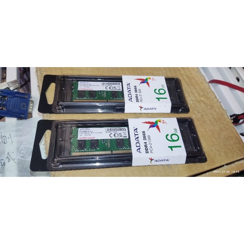 威剛 Adata DDR4-2666 16G B 筆電用 兩隻共 32G  AD4S2666316G19