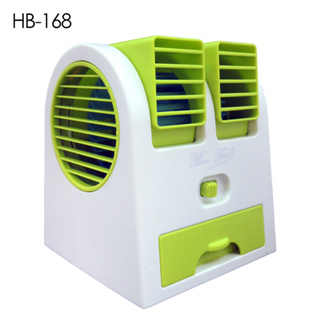 清新雙口水冷涼風扇 迷你桌扇 HB-168 USB供電 寵物風扇 特價出清庫存品
