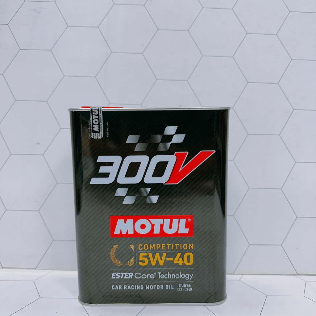 合沁車業 MOTUL 魔特 300V 5W40 5W-40 POWER RACING 酯類機油 2L 鐵罐