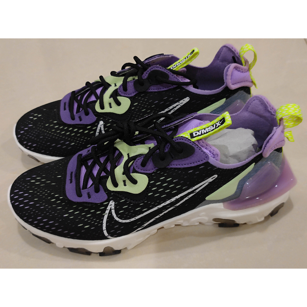 全新Nike React Vision 黑紫 CD4373-002 US 9/27CM(全新原盒)