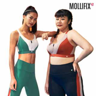 Mollifix 瑪莉菲絲 高強度前開拉鍊運動內衣 3色(黑/草木綠/鐵鏽橘)、瑜珈服、無鋼圈、運動內衣