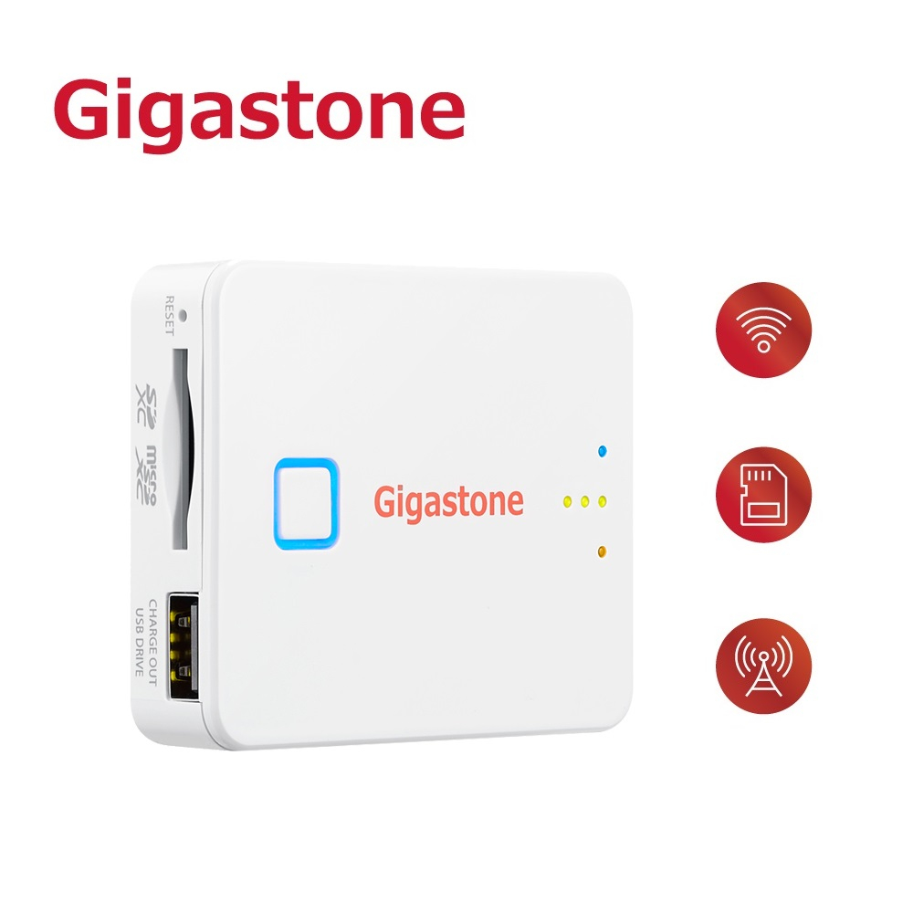 Gigastone 立達 WiFi無線存儲分享器 SmartBox A2-25DE 讀卡機 記憶卡 隨身碟 行動電源
