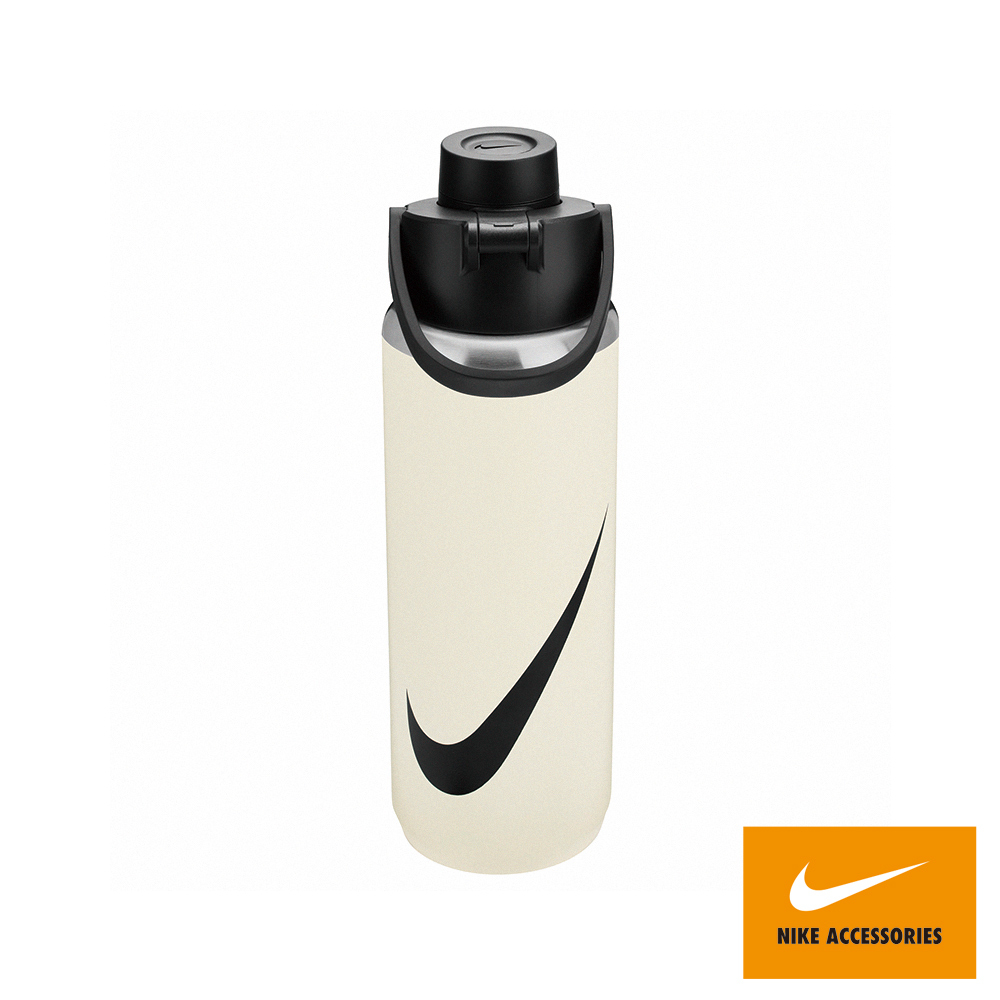 NIKE 水壺 大口徑保冷瓶 登山 運動 單車 SS RECHARGE  24OZ 白 N100762911924