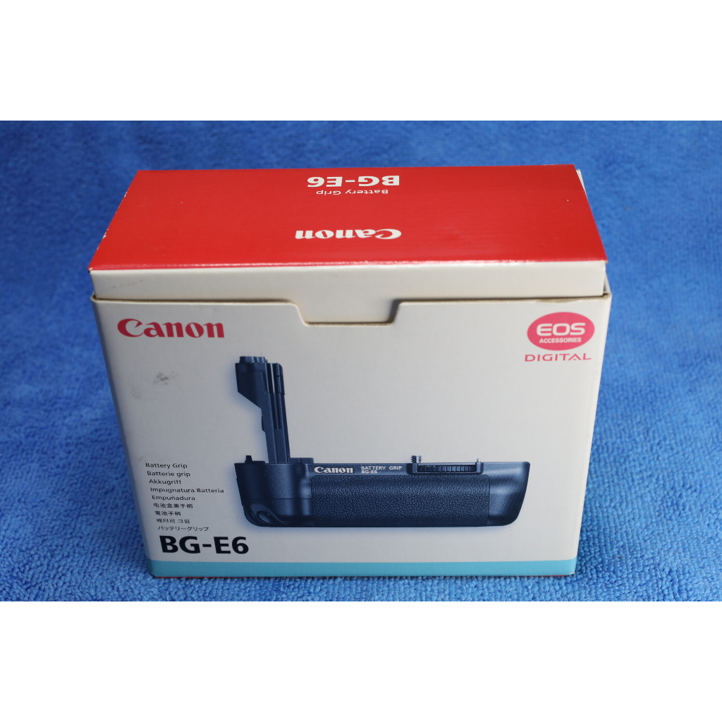 【全新未使用】防潮櫃整理出來的 Canon 原廠 BG-E6 電池手把，附3號AA電池套件，EOS 5DII專用～