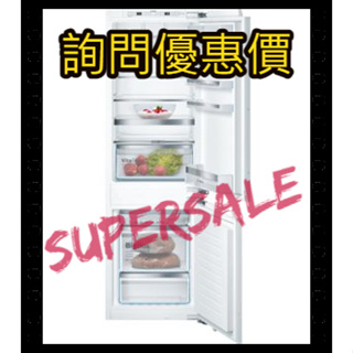 【SuperSaleW】【聊聊問低價】BOSCH【KIN86AD31D】-嵌入式上冷藏下冷凍冰箱-崁入式冰箱-上下門冰箱