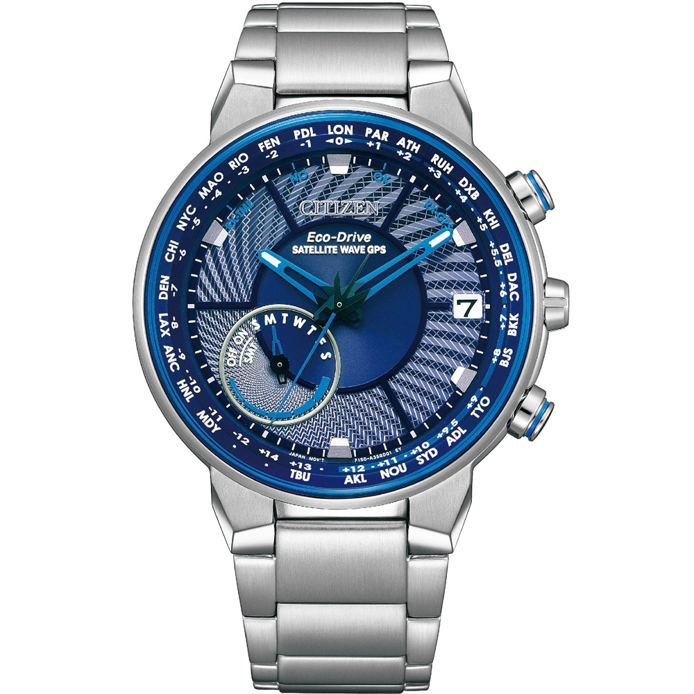 CITIZEN 星辰 GPS衛星對時時尚光動能男腕錶錶 CC3030-53L