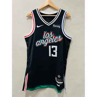#13 Paul George 快艇 城市 黑 City Nike 球衣 贊助標 PG Leonard