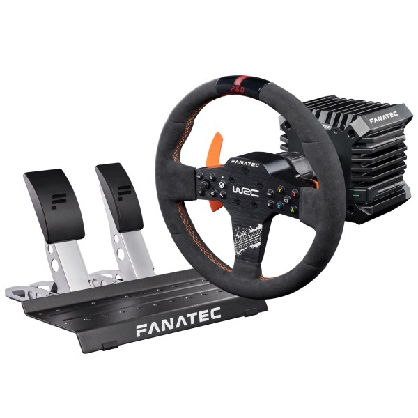 台灣保固Fanatec R300 CSL DD套裝WRC Xbox PC 5Nm雙踏板賽車直驅麂皮方向盤組