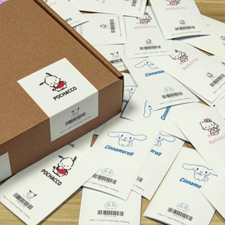 🌈現貨 🍁片貼 可愛貼紙禮盒封口貼包裝裝飾不干膠標籤